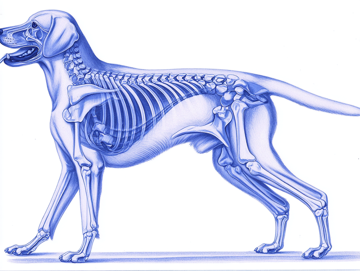 Squelette Labrador — radiographie
